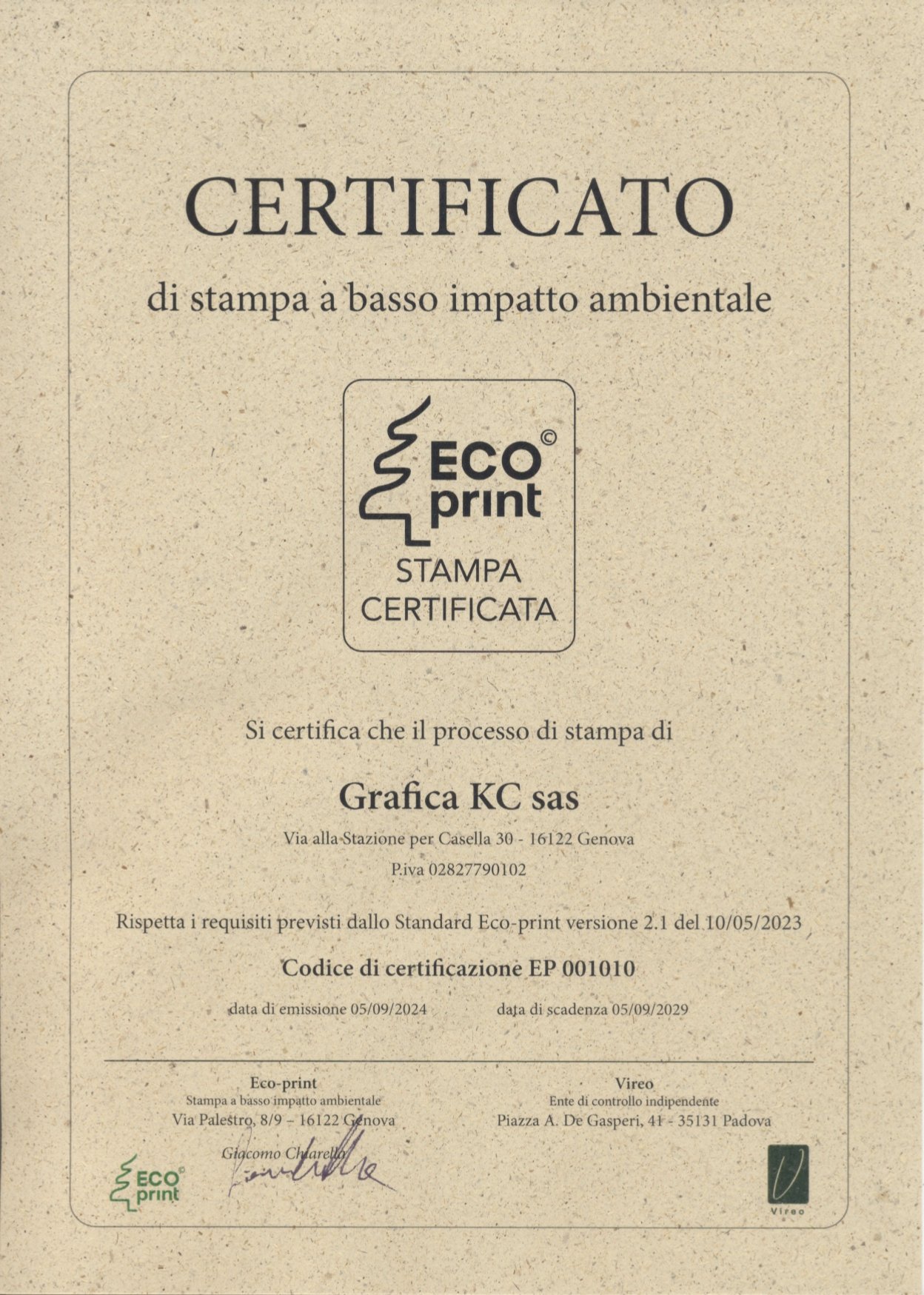 certificazione multiutility